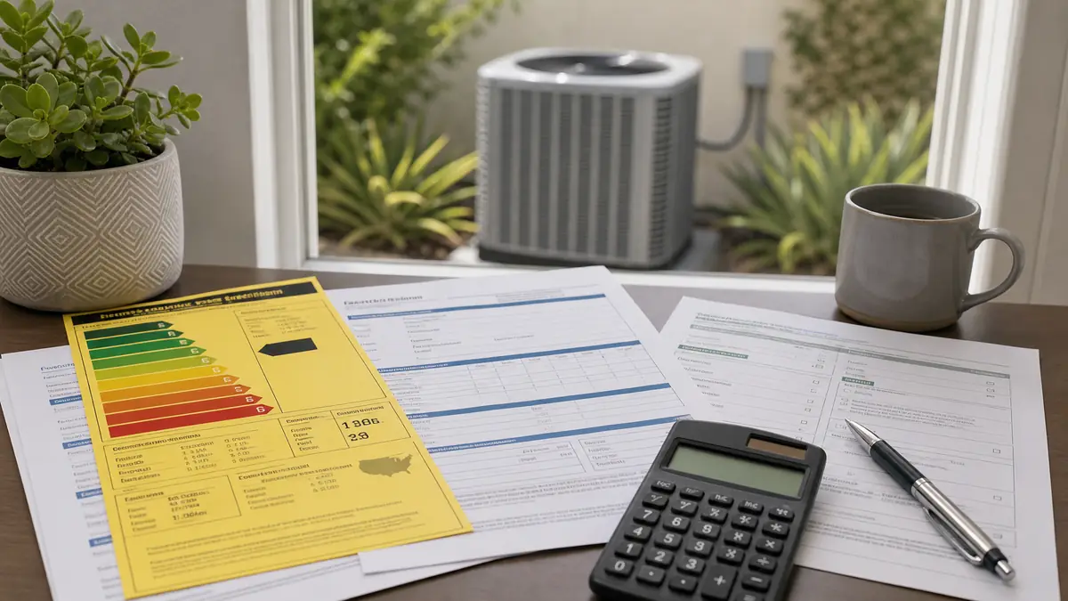 SEER2 efficiency tiers and California rebate programs for Arcadia